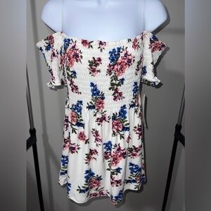 Women's Floral OFF the Shoulder Shirt